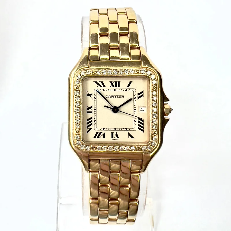 CARTIER PANTHERE 27mm 18K Yellow Gold 0.50TCW DIAMOND Watch