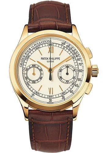 Patek Philippe 39mm Chronograph Compliated Watch Opaline Dial 5170J