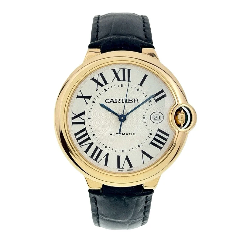 Cartier Ballon Blue 18k Yellow Gold 42mm Automatic Movement Men’s Watch 2998