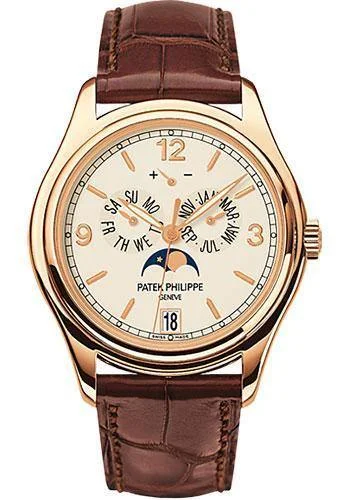 Patek Philippe 39mm Annual Calendar Compicated Watch Cream Dial 5146R