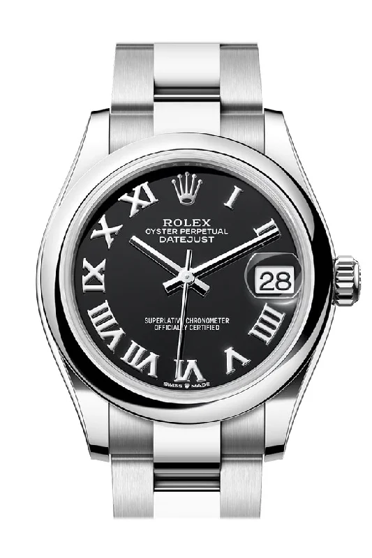 Copy of Rolex Datejust 31 Black Roman  Dial Oyster Ladies Watch 278240 278240-0001