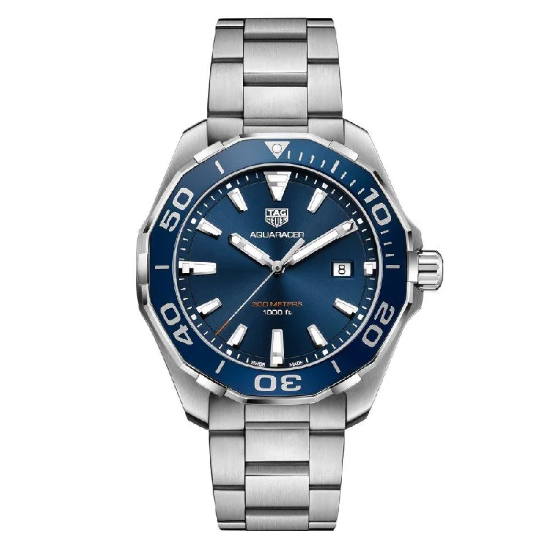 TAG HEUER Quartz Watch AQUARACER Blue 43mm WAY101C.BA0746