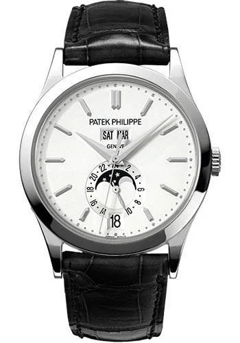 Patek Philippe 38mm Annual Calendar Complicated Watch Opaline Dial 5396G