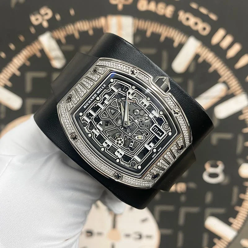 Richard Mille RM67-01 Pave Diamond Titanium Case 47mm Openworked Dial