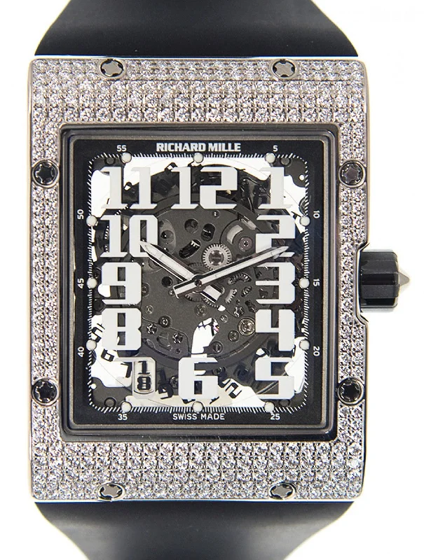 Richard Mille Automatic Winding Extra Flat White Gold Diamond RM 016 AJ WG - BRAND NEW