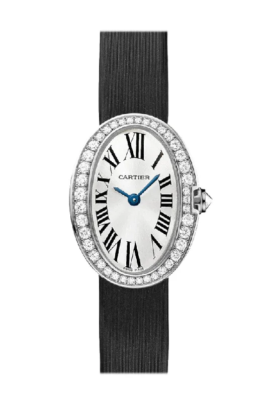 Cartier Mini Baignoire Diamond Bezel Silver Dial WB520027