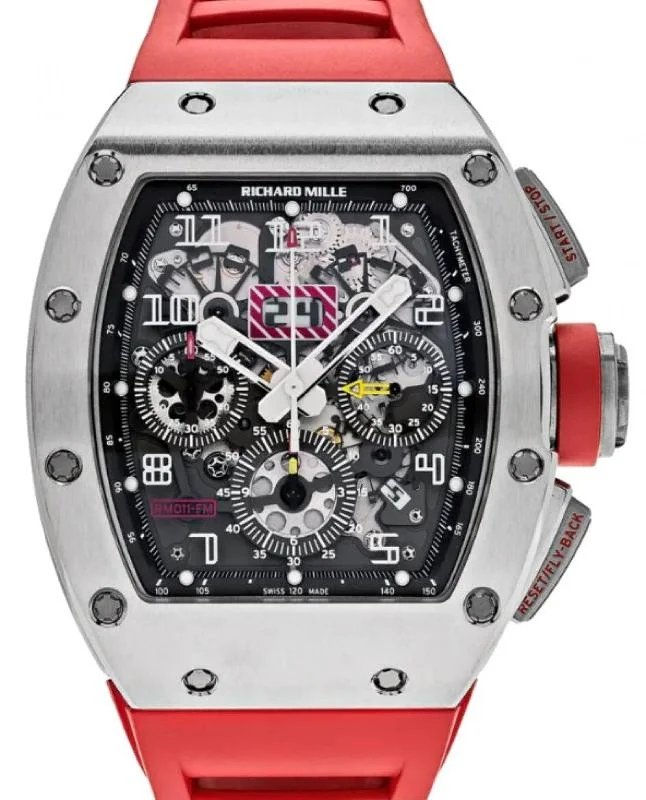 Richard Mille Automatic Flyback Chronograph Felipe Massa White Gold/Titanium RM 011