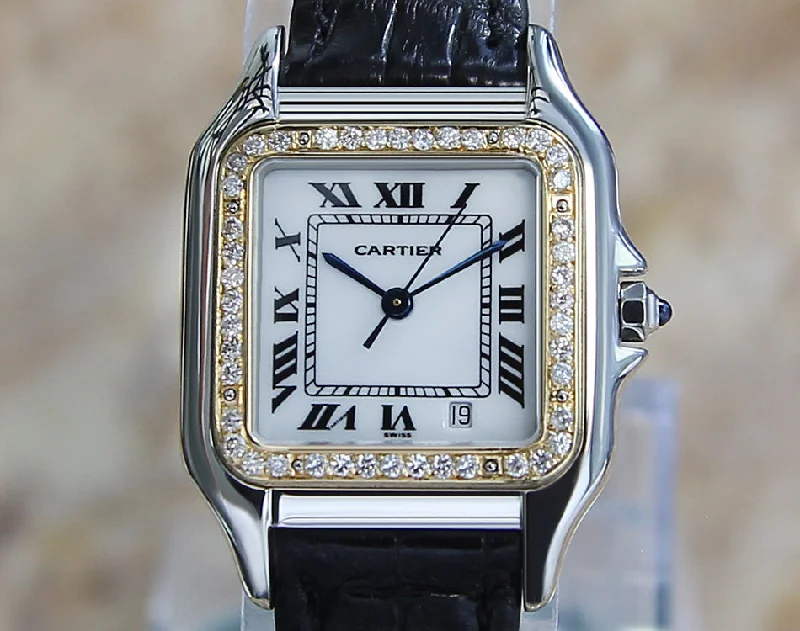 Cartier Panthere Unisex Diamond Luxury Mint Condition Watch