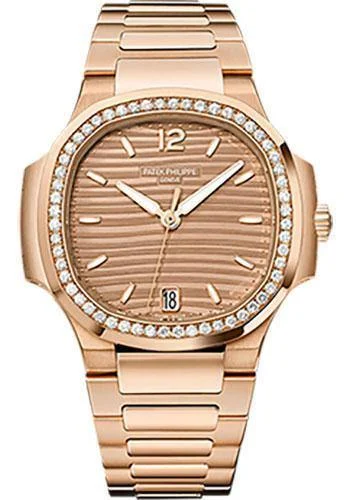 Patek Philippe 35.2mm Ladies Nautilus Watch Brown Dial 7118/1200R