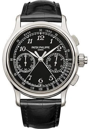 Patek Philippe 41mm Split-Seconds Chronograph Grand Complications Watch C Dial 5370P