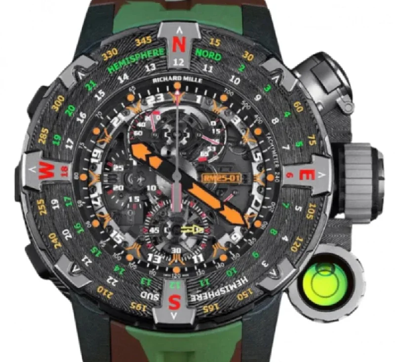 Richard Mille Manual Winding Tourbillon Chronograph Adventure "Sylvester Stallone" Carbon TPT RM 25-01 - BRAND NEW