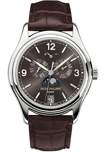 Patek Philippe 39mm Annual Calendar Compicated Watch Gray Dial 5146G