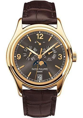 Patek Philippe 39mm Annual Calendar Compicated Watch Gray Dial 5146J