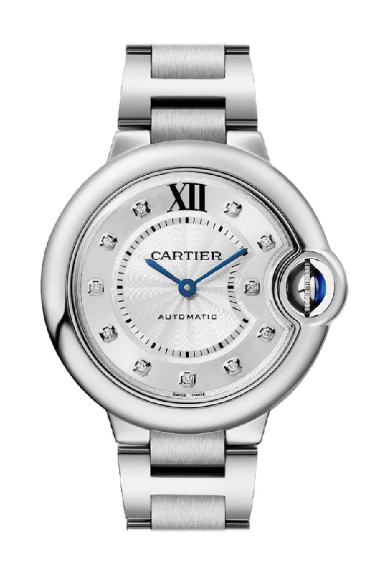 Cartier Ballon Bleu De Cartier 33mm Diamond Dial W4BB0021