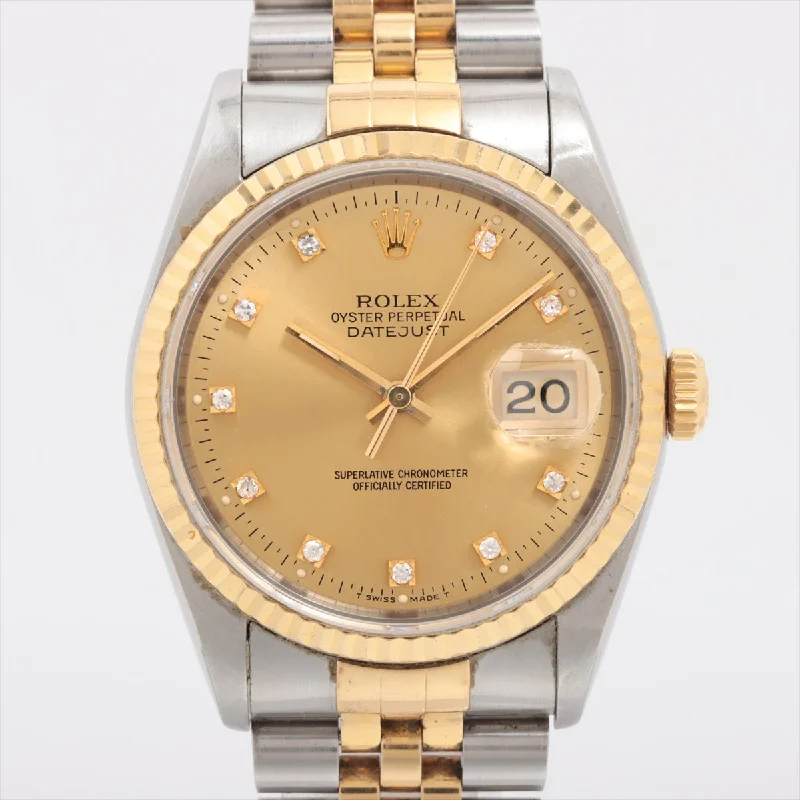 Rolex Datejust 36mm Two Toned with Diamonds Watch