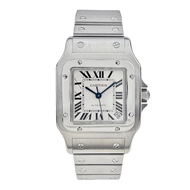 Cartier Santos Galbee 32mm Roman Dial Steel 2823 Automatic Men’s Watch