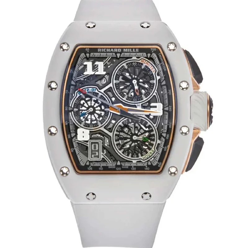 Richard Mille RM72-01 White Ceramic Automatic Winding Lifestyle Flyback Chronograph