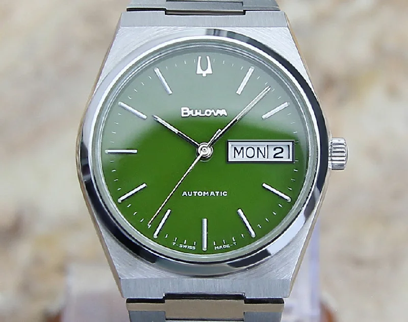 Bulova N9 Swiss Made Day Date Auto 36mm Men's 1970