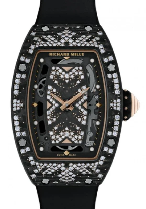 Richard Mille Automatic Winding Intergalactic Bright Night Carbon TPT Diamond Set Bezel RM 07-01 - BRAND NEW