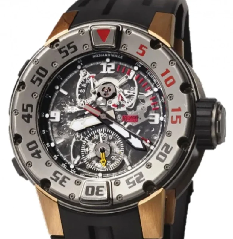 Richard Mille Manual Winding Tourbillon Chronograph Titanium/Red Gold RM 025 - BRAND NEW