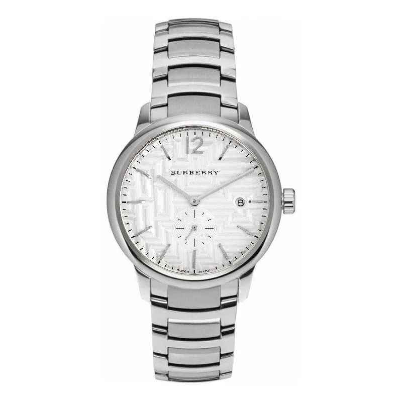 Burberry Men's Watch The Classic 40mm White Silver BU10004