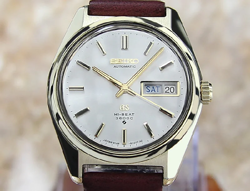 Grand Seiko 6146 8000 Mint Condition Cap Gold Auto 1969 Japan Watch