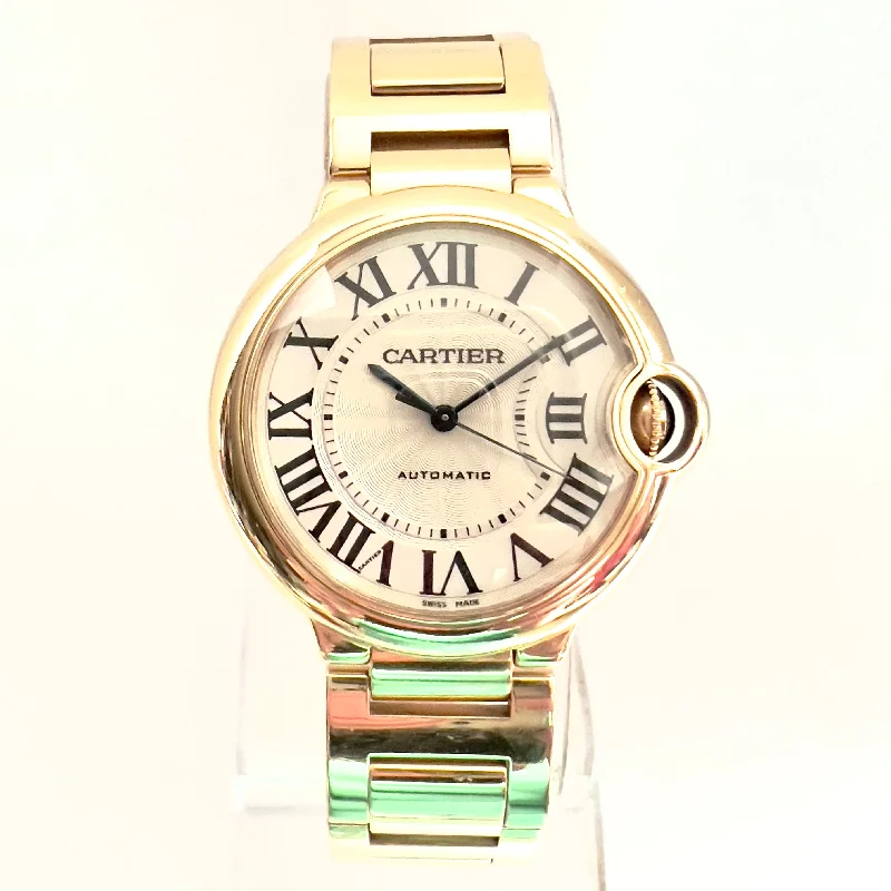 CARTIER BALLON BLEU 36mm Automatic 18K Yellow Gold Watch