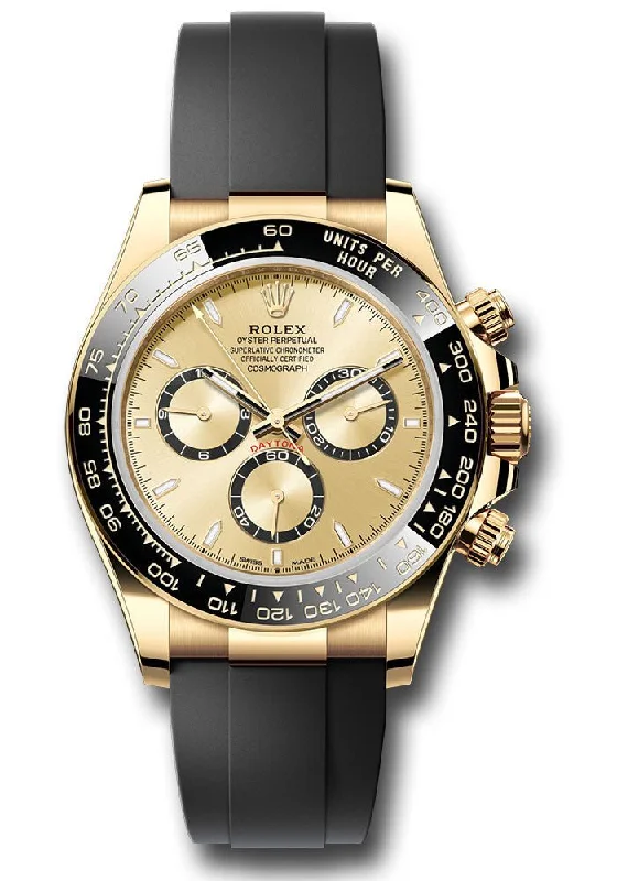 Rolex Daytona NEW RELEASE 2024 Yellow Gold Daytona Oysterflex Champagne Dial 126518ln