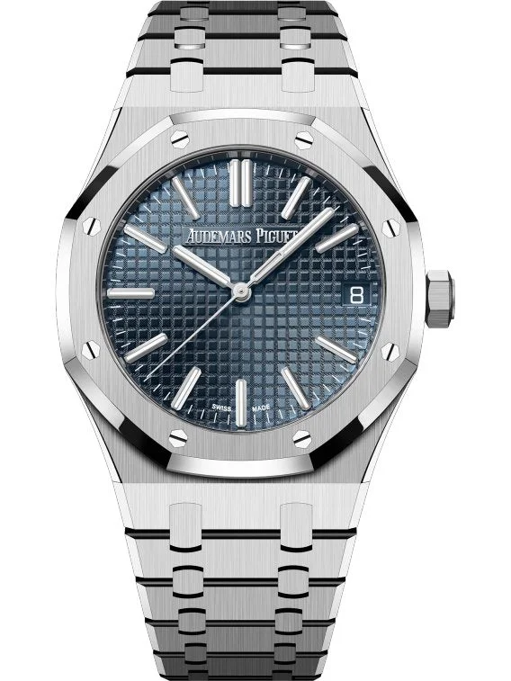 Audemars Piguet Royal Oak Selfwinding "50TH ANNIVERSARY" BLUE DIAL STAINLESS STEEL 41MM 15510ST.OO.1320ST.01