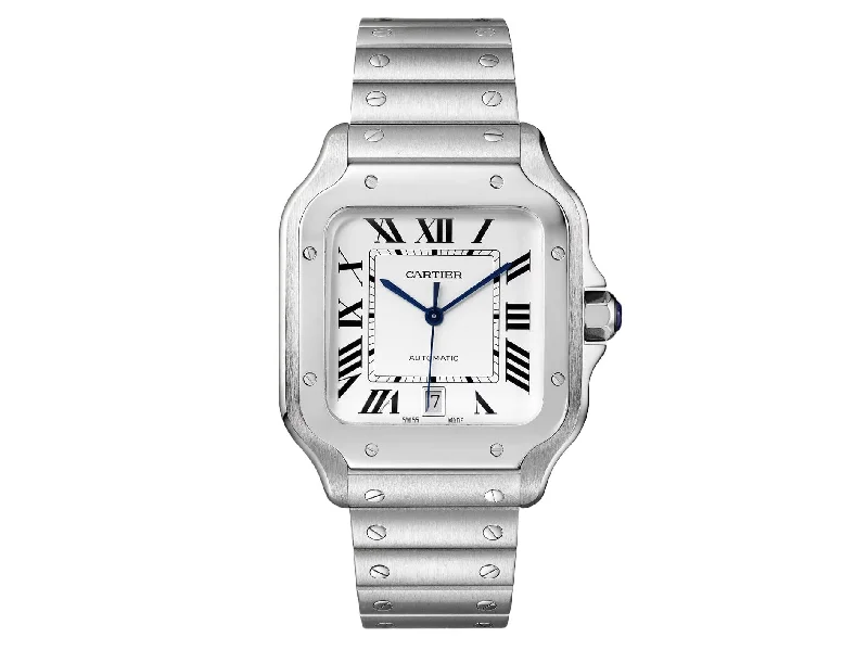 Cartier Santos Large 39.8mm WSSA0018 Steel Roman Silver Dial