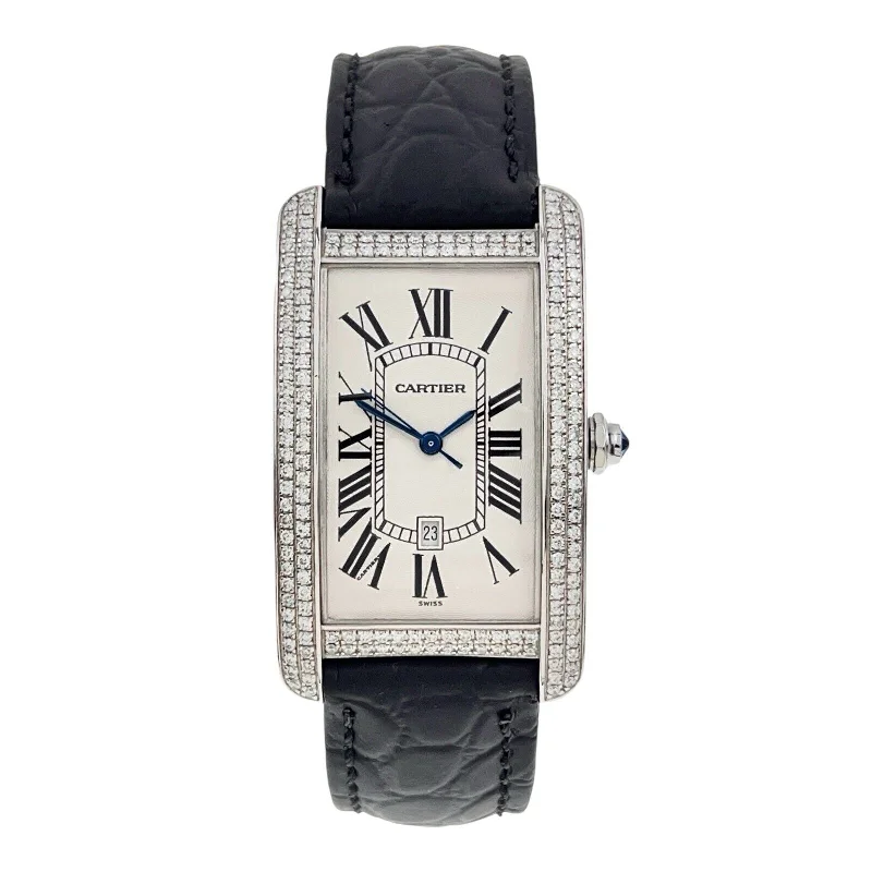 Cartier Tank Américaine 26mm 18k White Gold W2603256