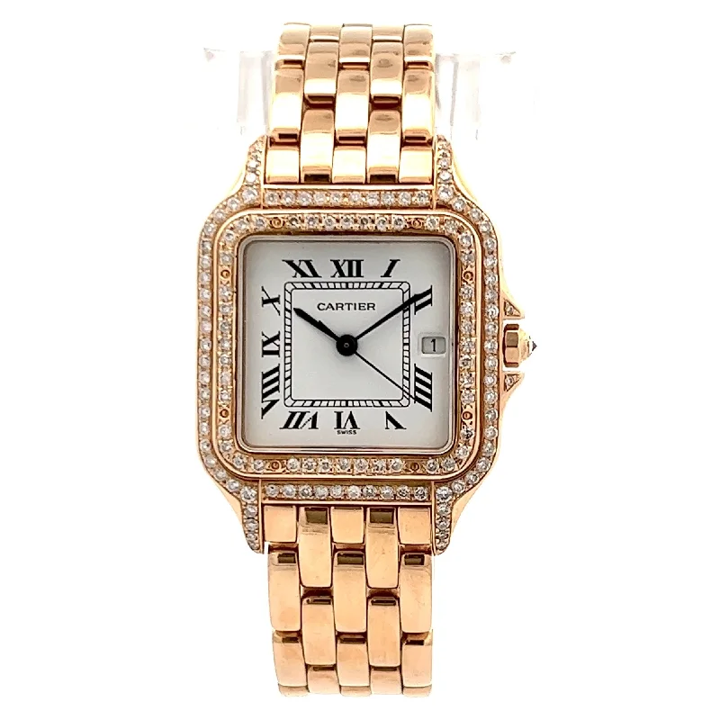 CARTIER PANTHERE 27mm 18K Yellow Gold 1.30TCW Diamond Watch