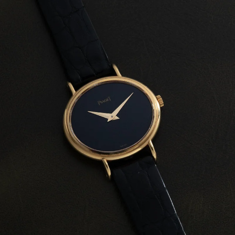 Piaget 'Onyx' Oval Dress Watch