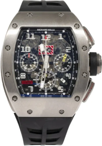 Richard Mille Chronograph Felipe Massa White Gold 50mm Openworked Dial | RM11-FM