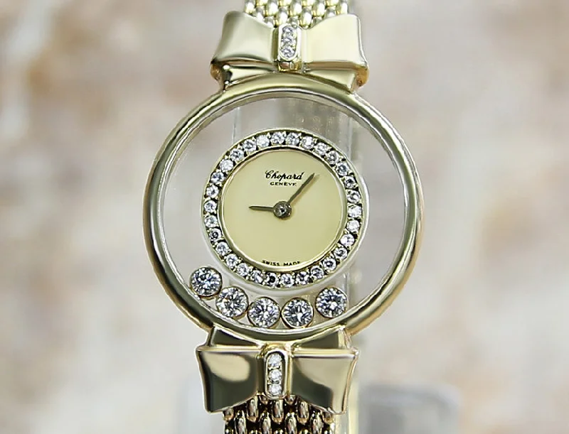 As New Chopard Happy Diamonds 18k Gold Ladies Watch