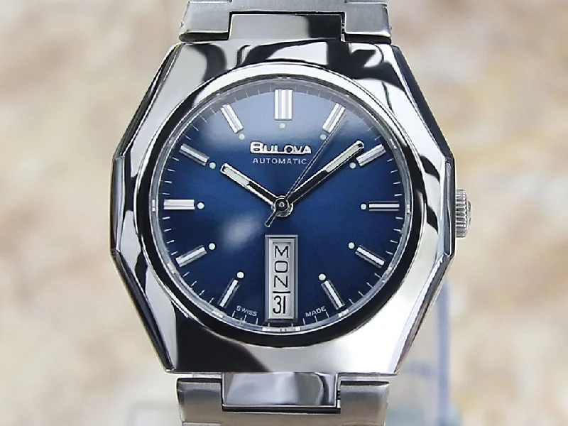 Bulova N6 Swiss Made 1970 Men's 36mm Vintage New Condition Watch