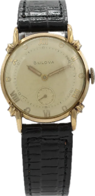 Vintage 29mm 1953 Bulova Academy Award Men's Mechanical Wristwatch USA 10k GF