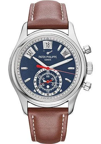 Patek Philippe 40.5mm Annual Calendar Chronograph Complications Watch Opaline Dial 5960/01G