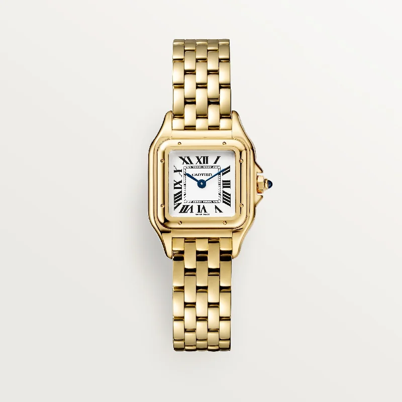 Cartier Panthere De 30.3mm WGPN0047 Roman Silver Dial Gold