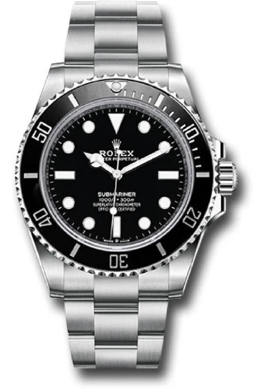 Rolex Submariner (No Date) Black Dial No Date 124060