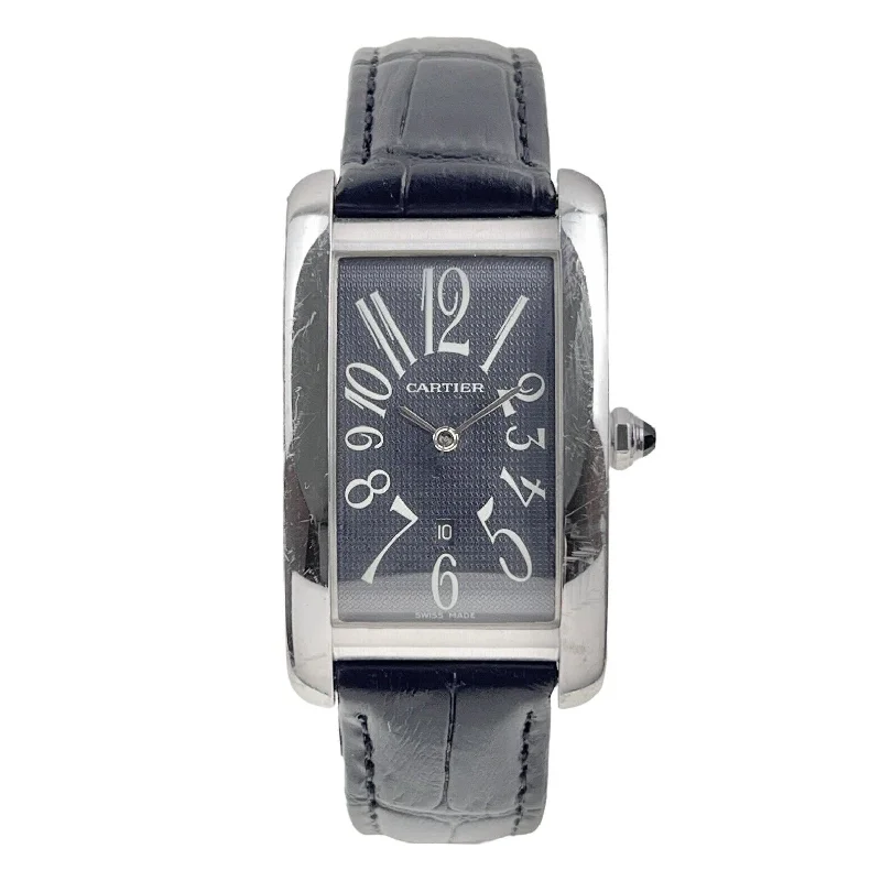 Cartier Tank Américaine 26mm 18k White Gold Automatic W2605229