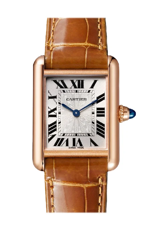 Cartier Tank Louis Cartier Watch - 29.55 mm Pink Gold Case Silvered Dial Watch WGTA0010