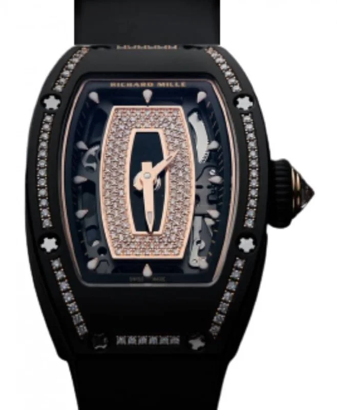 Richard Mille Automatic Winding Ceramic Black Lip Diamond Dial RM 07-01 - BRAND NEW