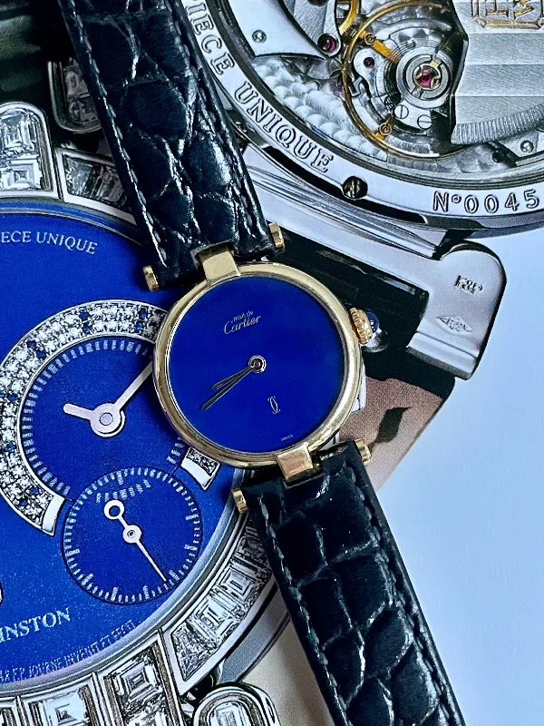 (SOLD) Cartier Must Vendôme Lapis Lazuli