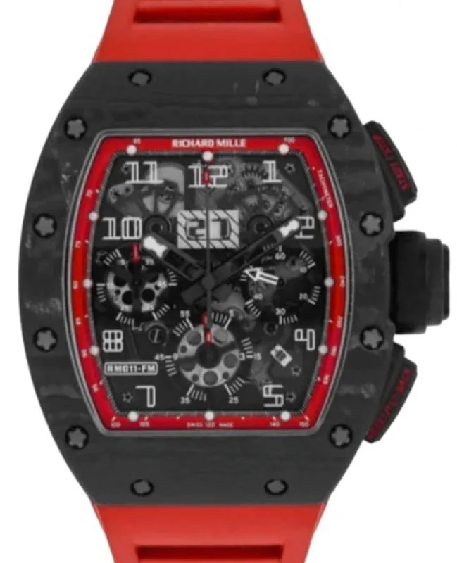 Richard Mille Automatic Flyback Chronograph Felipe Massa Black Night Carbon NTPT RM 011