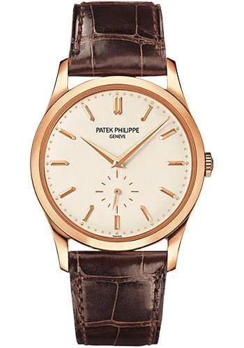 Patek Philippe 37mm Calatrava Watch Gray Dial 5196R