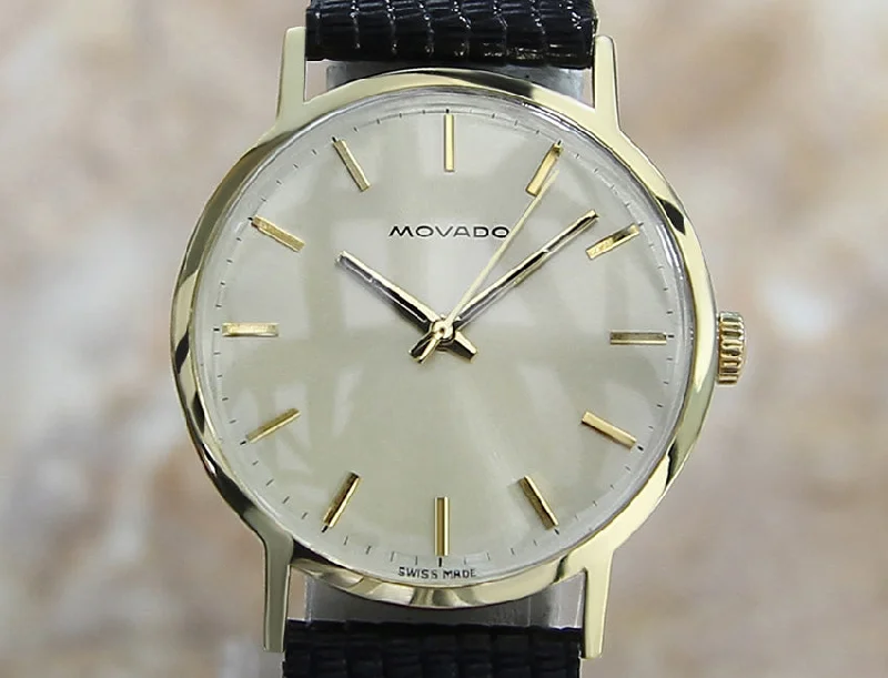 Movado Vintage 18k Solid Gold Manual Men's Watch