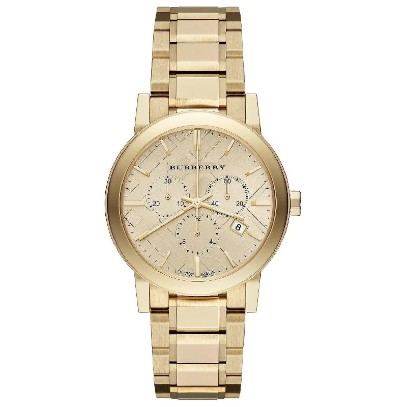 Burberry BU9753 Gold Tone Chronograph 38mm Watch