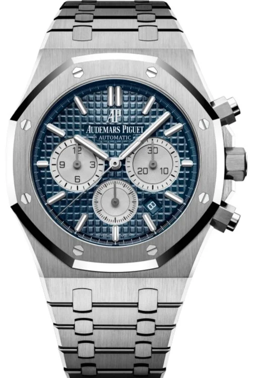 Audemars Piguet Royal Oak Selfwinding Chronograph/ Stainless Steel/ Blue Dial/ Silver Sub-Dials (Ref#26331ST.OO.1220ST.01)