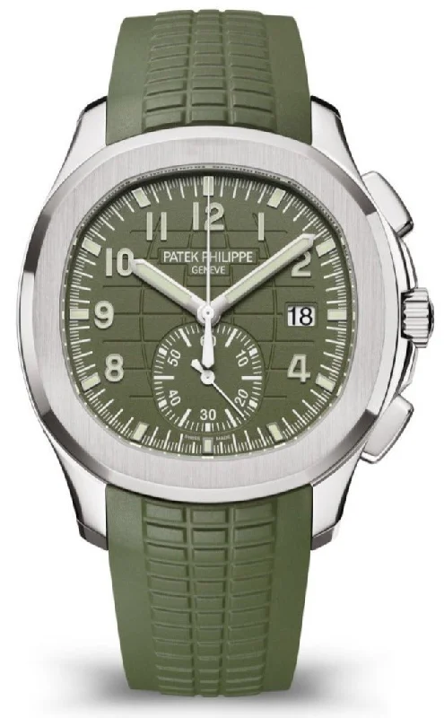 Patek Philippe Aquanaut Self-Winding Green Dial Ref # 5968G-010